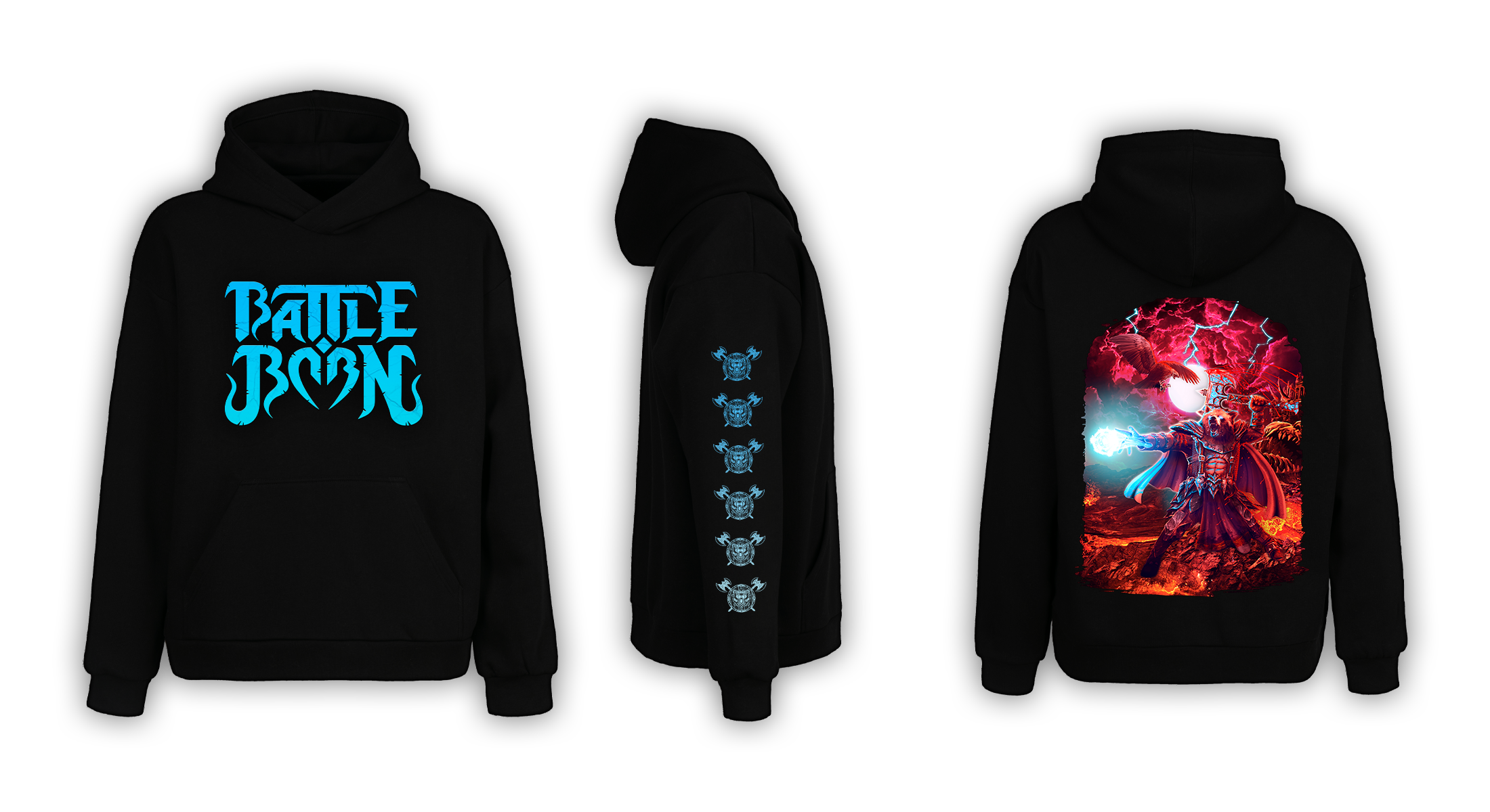 Blood, Fire, Magic and Steel Pullover Hoody